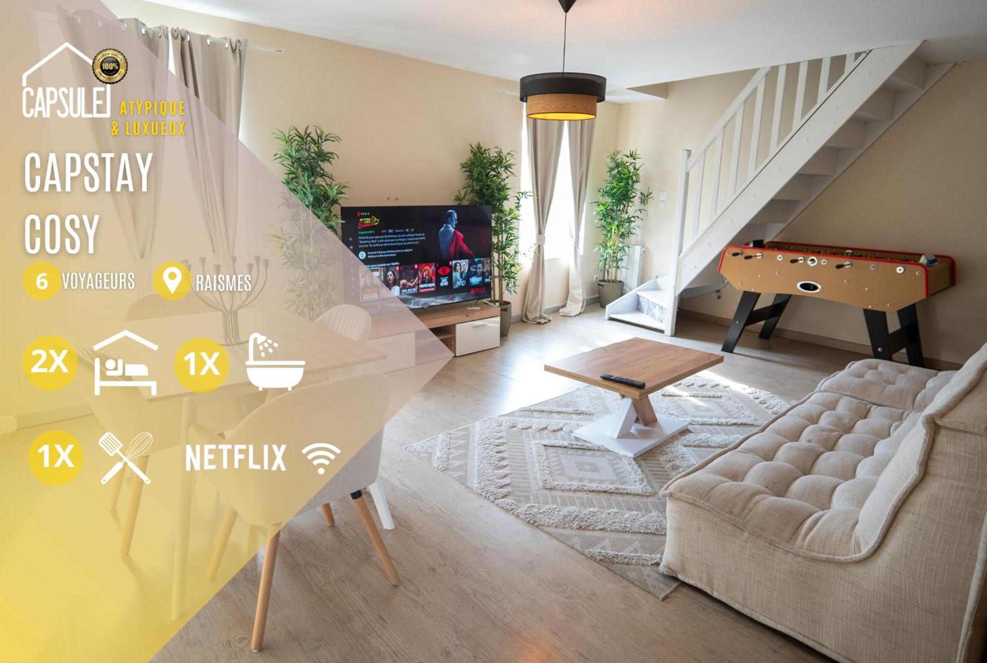 Raismes Capstay Cosy Centre 2 Chambres Babyfoot & Netflix מראה חיצוני תמונה